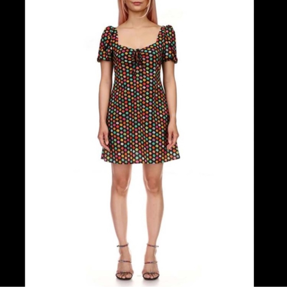 HVN Tropical Fish Mini Dress Size 2